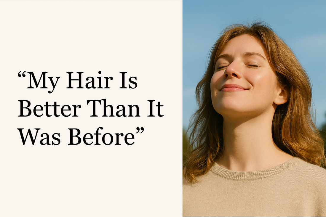 “My Hair Is Better Than It Was Before” Claire’s story — and how one small habit helped her feel like herself again