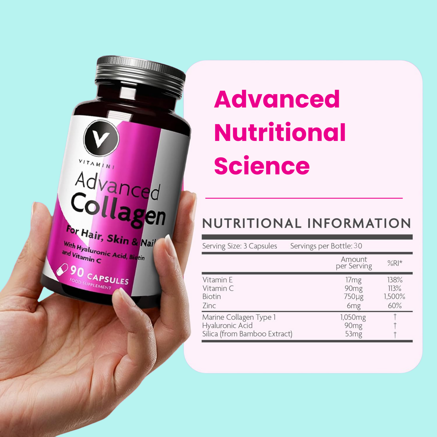 Advanced Collagen for Hair, Skin & Nails